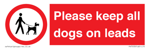Please keep all dogs on leads